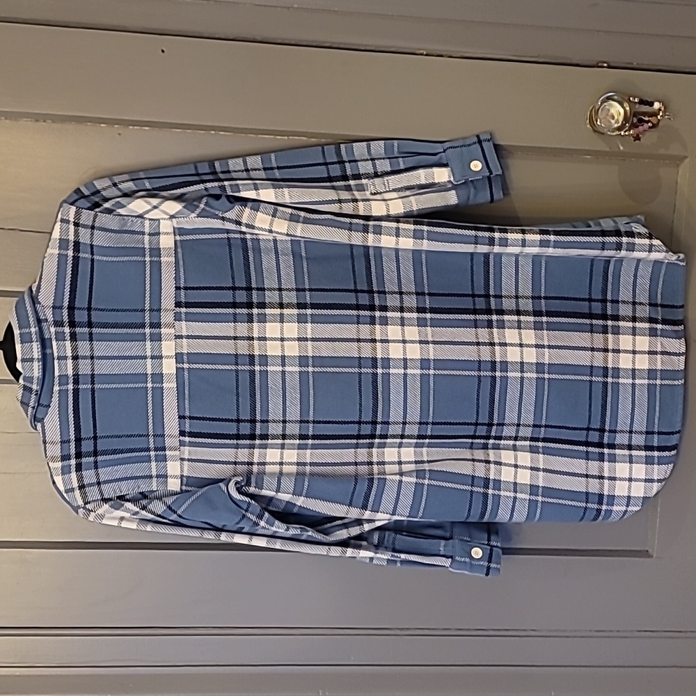 Outerknown 100% Organic Cotton Long Flannel Shirt Dress - Picture 4 of 4